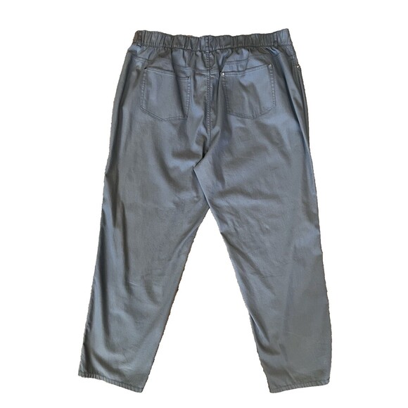 Lafayette 148 womens Mercer Stretch Twill Pant Plus Size 18W Grey 28" inseam - Picture 3 of 5